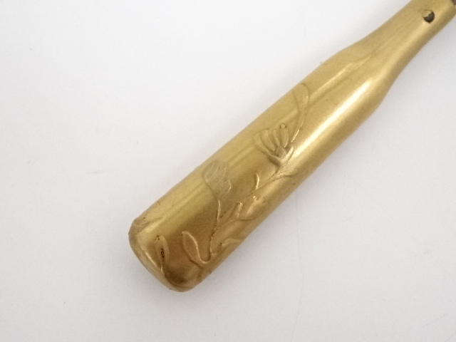 アンティーク　鼈甲櫛笄セット　骨董 アンティーク着物 ] - 櫛・簪 本鼈甲 金蒔絵櫛・笄セット 16g □z